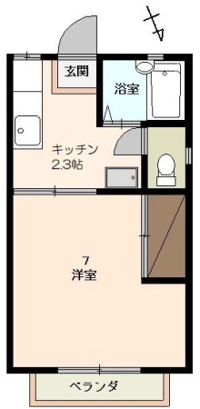 1階はベランダありません