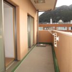 西向きベランダ・写真は200号室