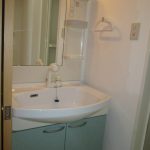 シャワー付き洗面台・写真は400号室